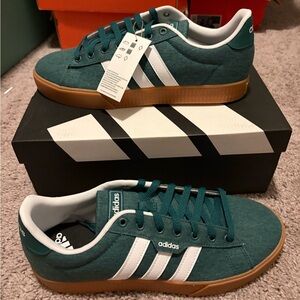 Adidas Green Sneakers with White Accents